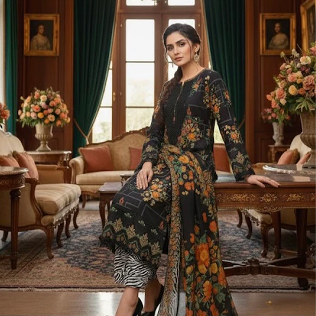 Black Bloom Coattail Suit