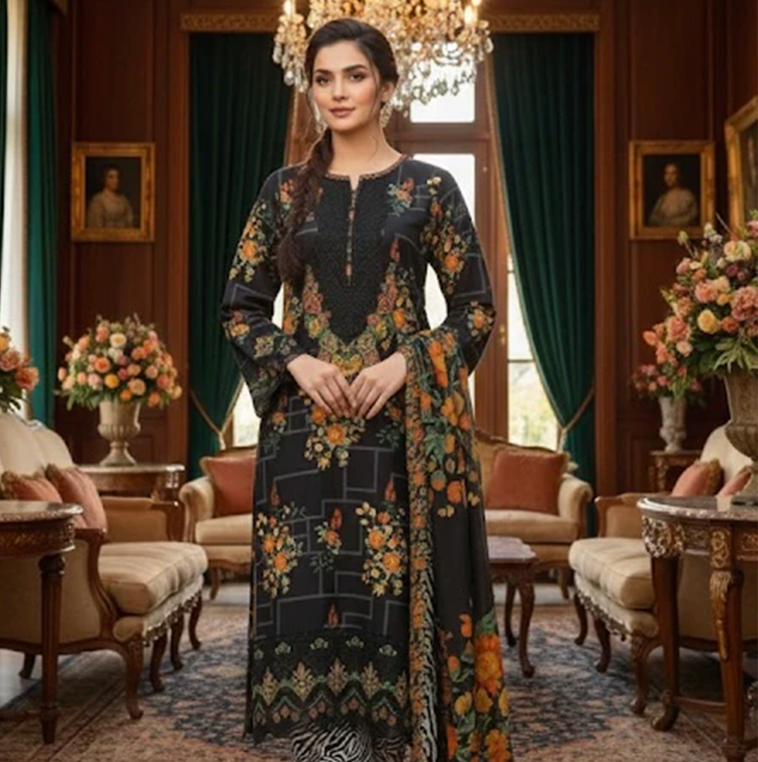 Black Bloom Coattail Suit