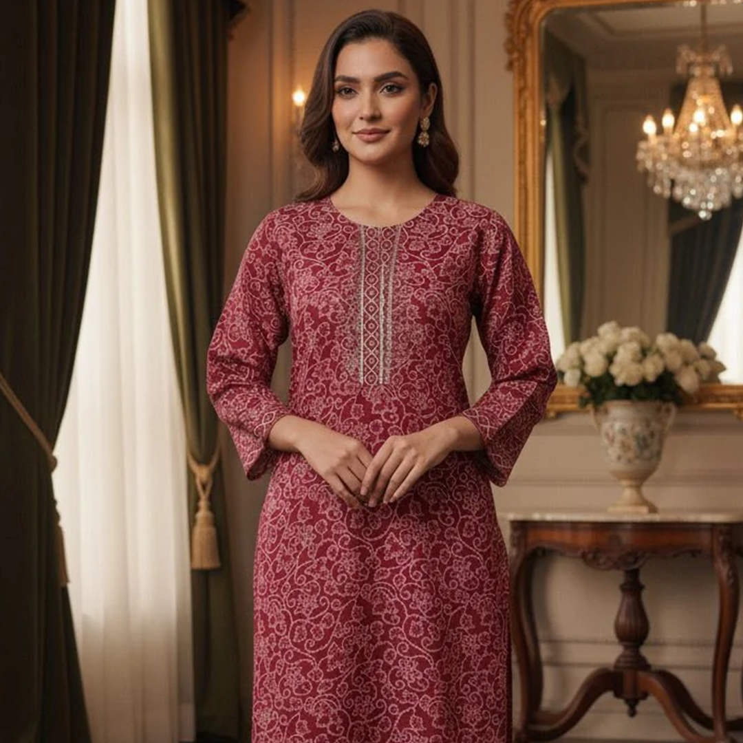 Chunri khaddar 2pc suit