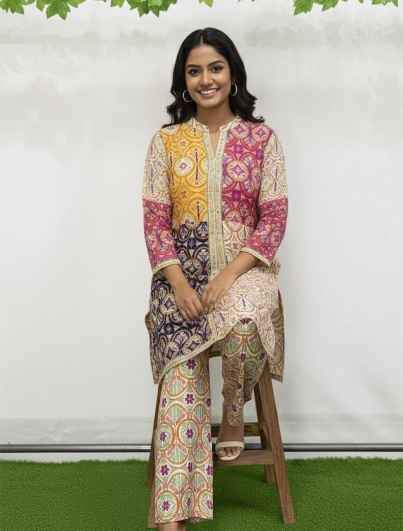 Summer Vibes silk co-ord Set