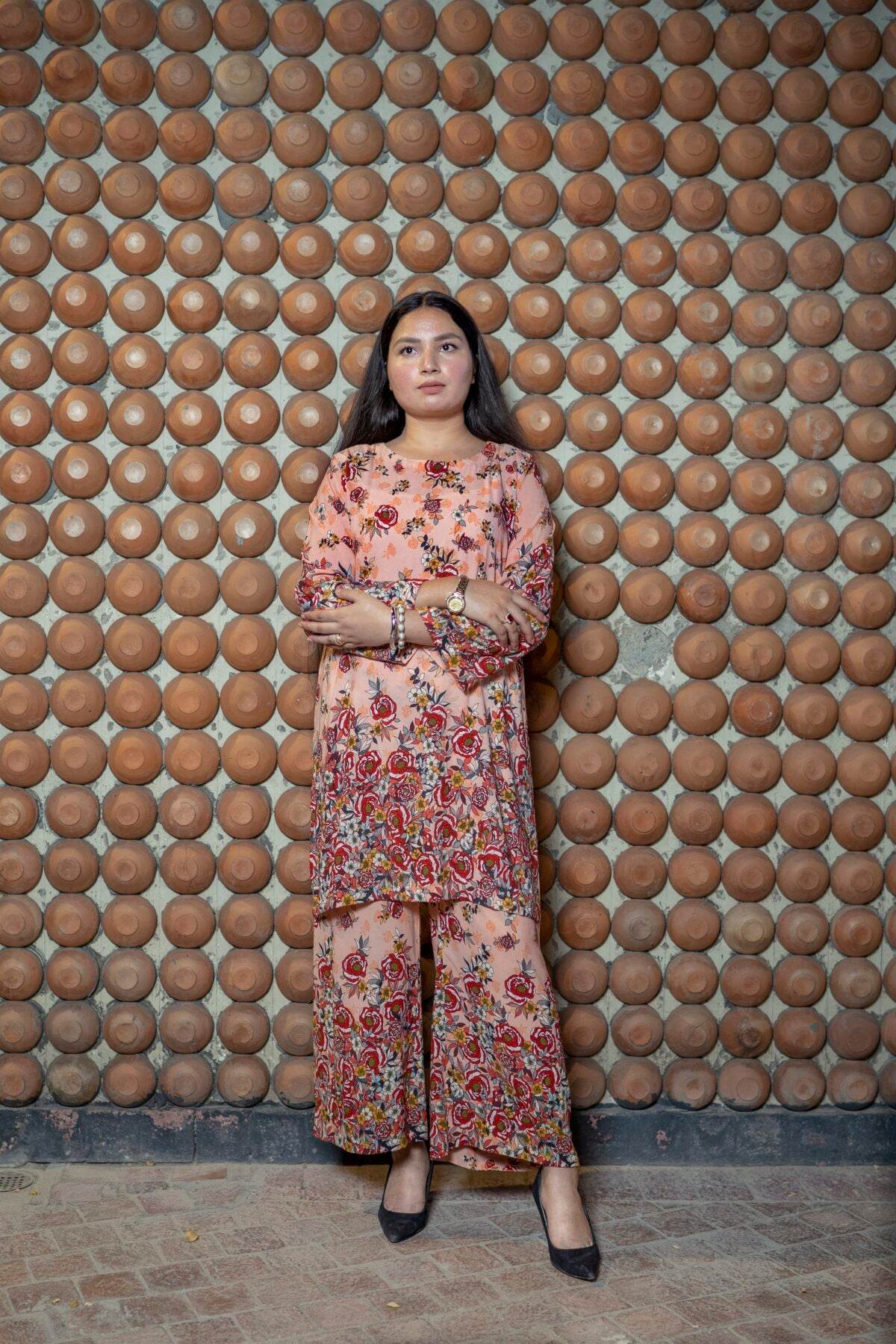 2pc Floral Grip Silk Co-Ord Set - Maan&Mahi