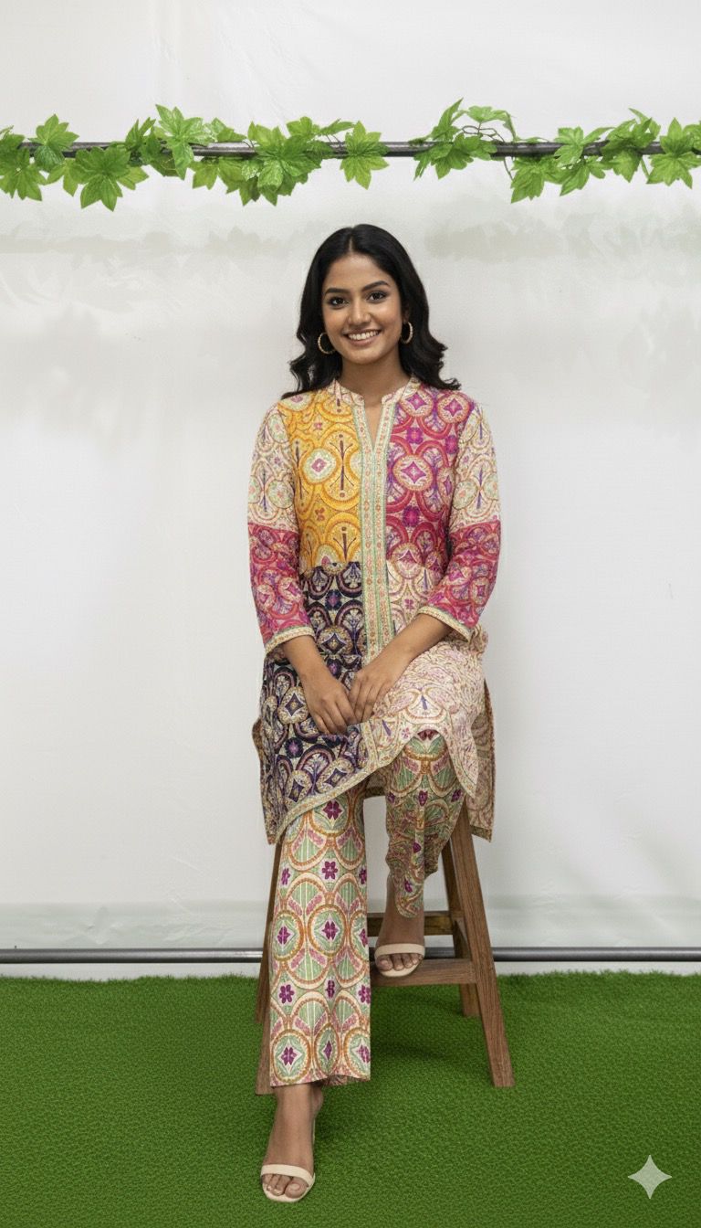 Summer Vibes silk co-ord Set