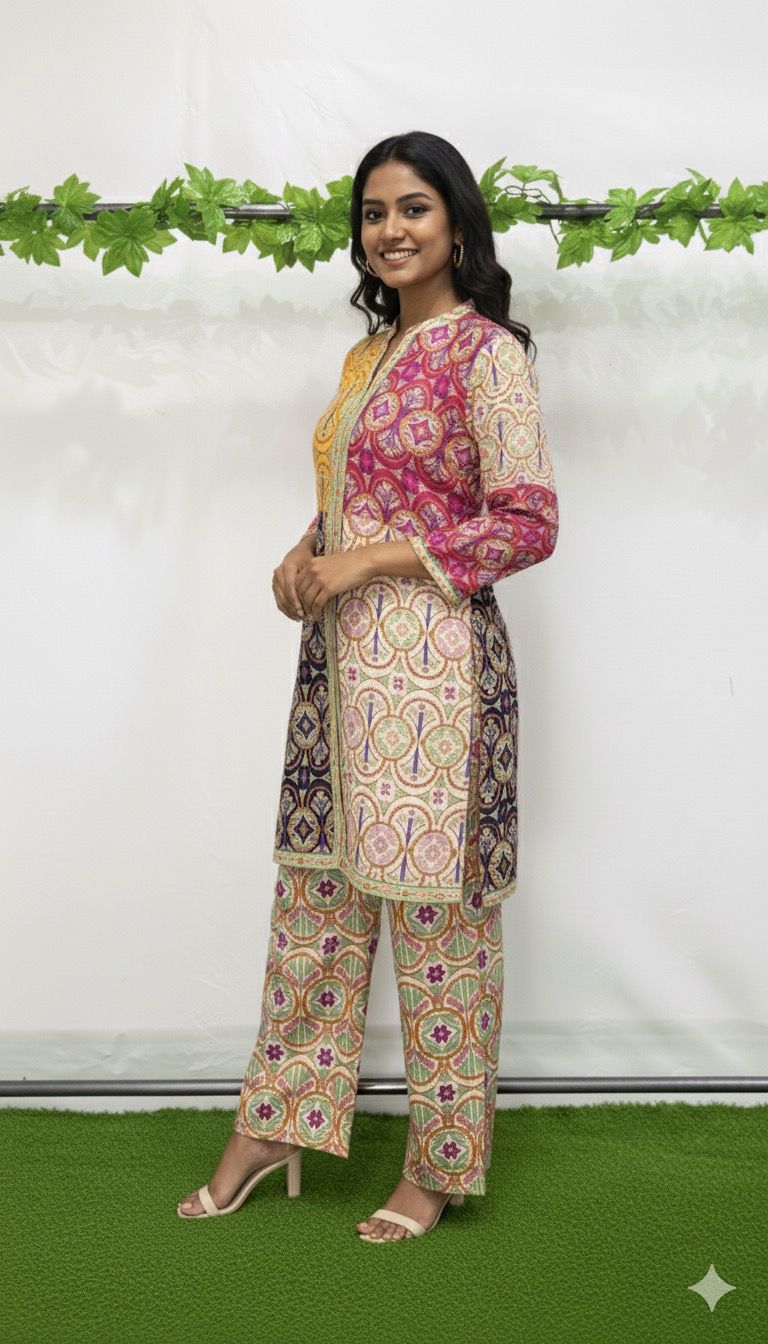 Summer Vibes silk co-ord Set