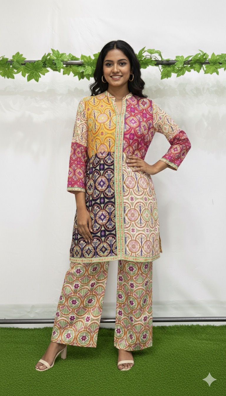 Summer Vibes silk co-ord Set