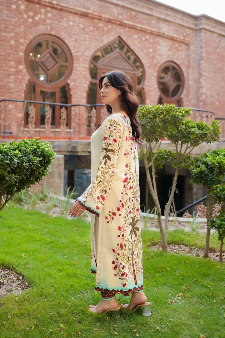 Palm Blossom silk Co-ord Set