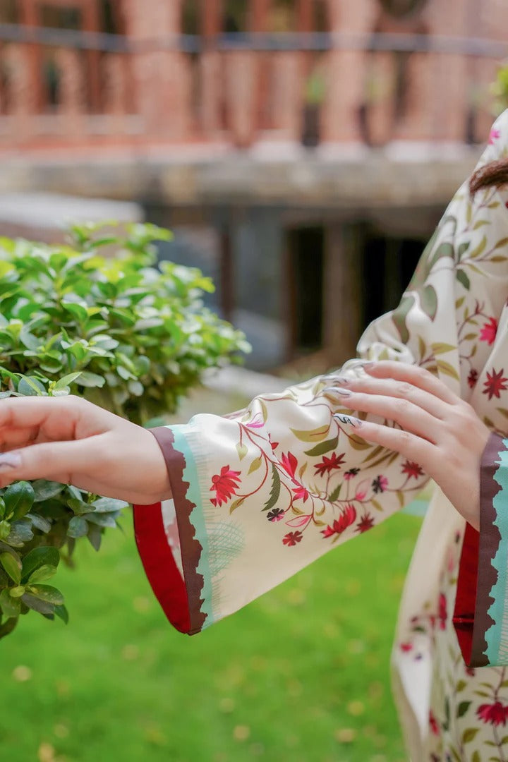 Palm Blossom silk Co-ord Set