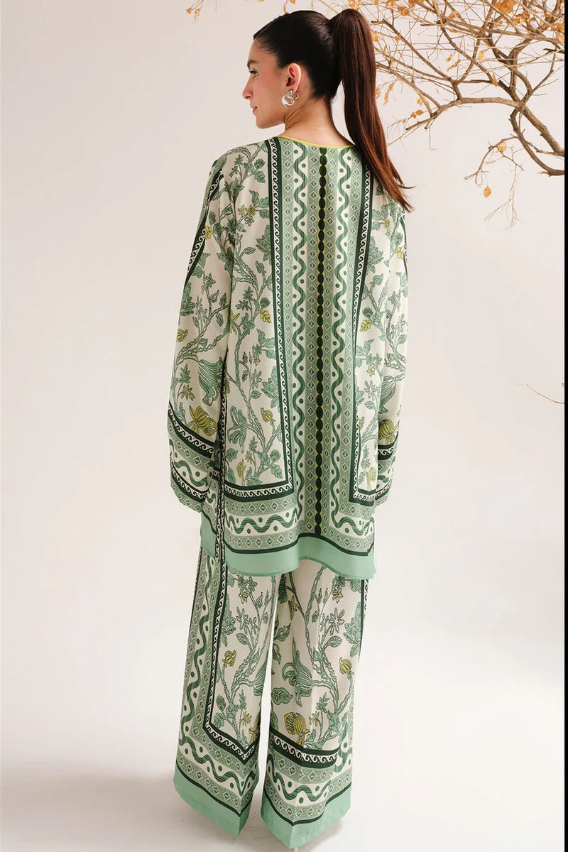 Fresh Leaf silk Co-ord Set