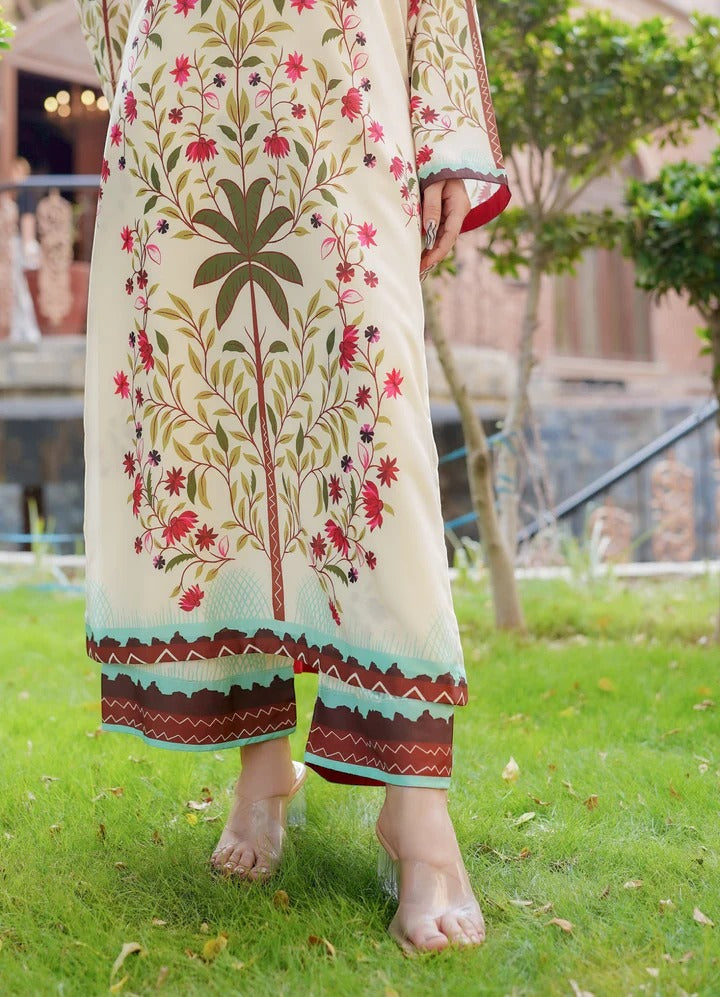 Palm Blossom silk Co-ord Set